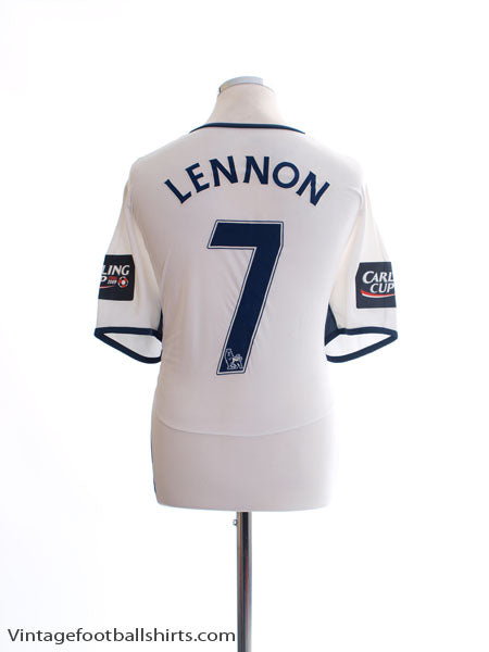 2009 Tottenham 'Carling Cup Final' Home Shirt Lennon #7 L Football Shirt