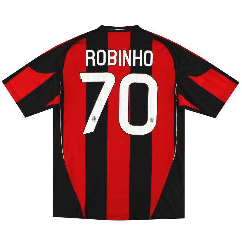 2010-11 AC Milan adidas Home Shirt Robinho #70 L Football Shirt