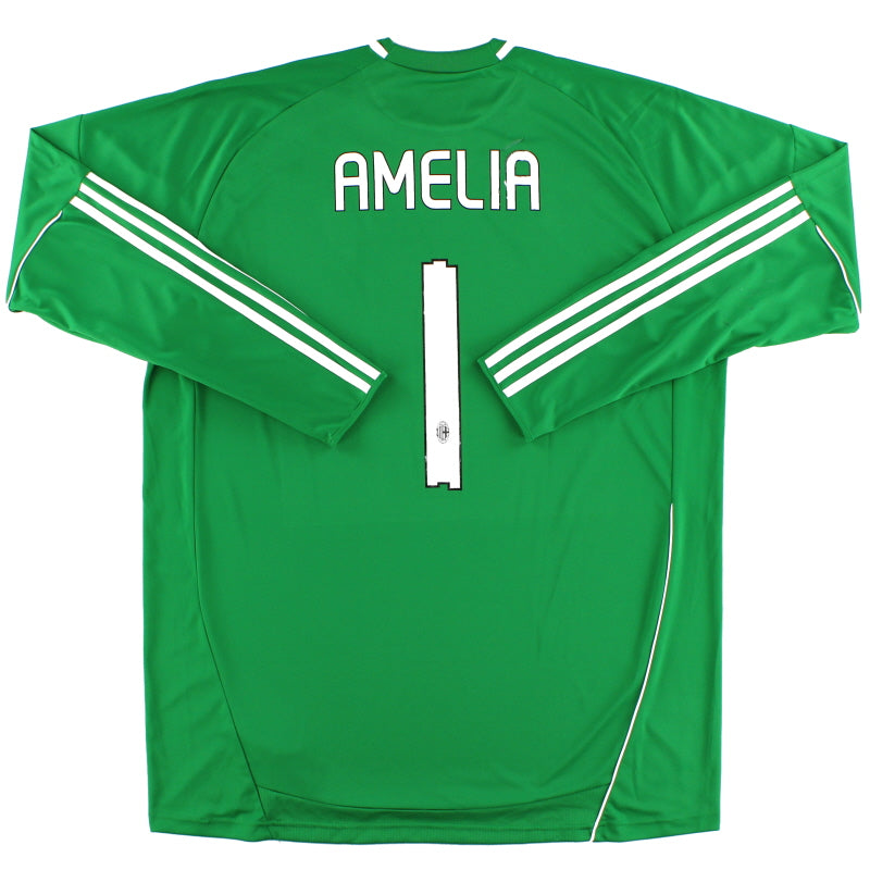 2010-11 AC Milan Goalkeeper Shirt Amelia #1 XXL Football Shirt