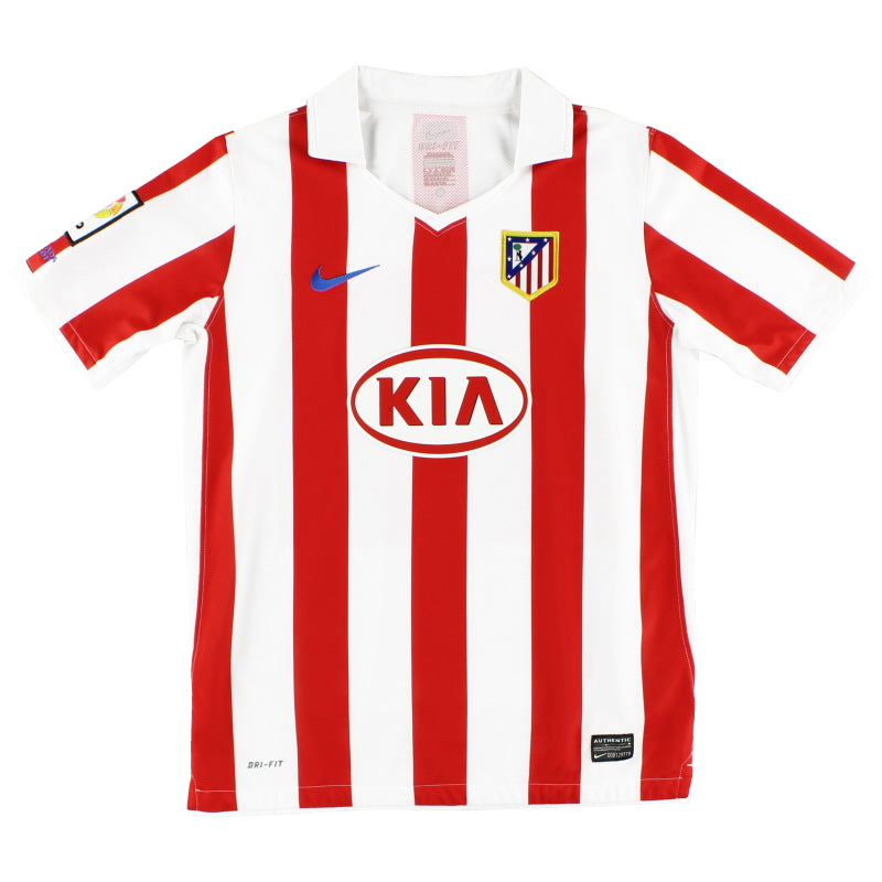 2010-11 Atletico Madrid Home Shirt L.Boys Football Shirt