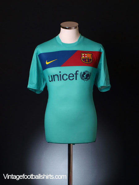 2010-11 Barcelona Away Shirt XL.Boys Football Shirt