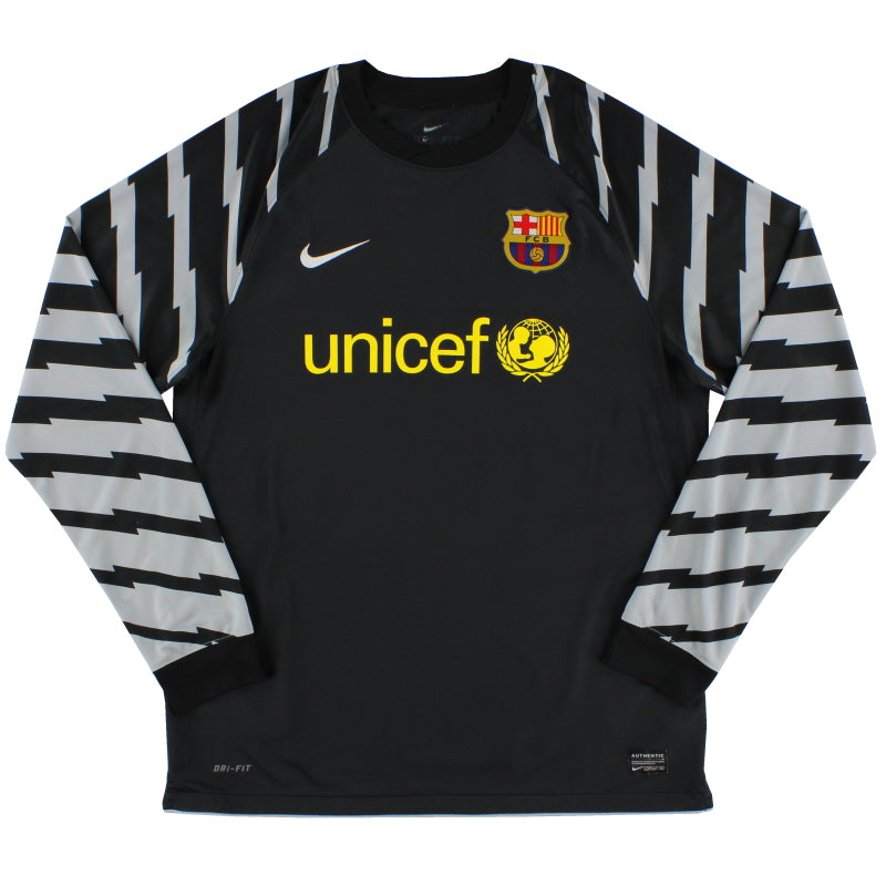 2010-11 Barcelona Goalkeeper Shirt L Football Shirt
