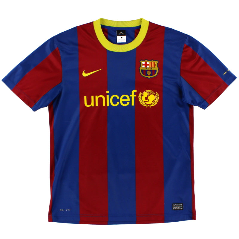 2010-11 Barcelona Nike Basic Home Shirt S Football Shirt