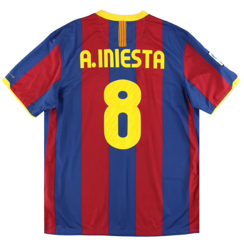 2010-11 Barcelona Nike Home Shirt A.Iniesta #8 XL Football Shirt