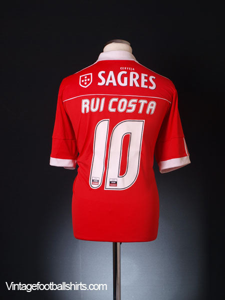 2010-11 Benfica Home Shirt Rui Costa #10 *As New* XL Football Shirt