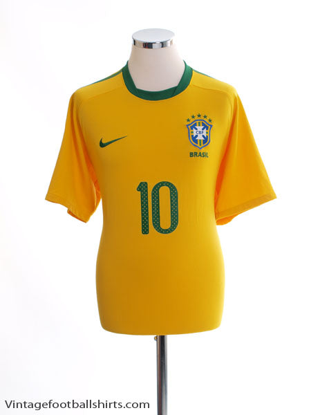 2010-11 Brazil Home Shirt #10 L Football Shirt