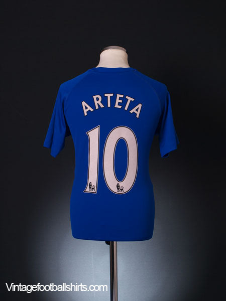 2010-11 Everton Home Shirt Arteta #10 M Football Shirt