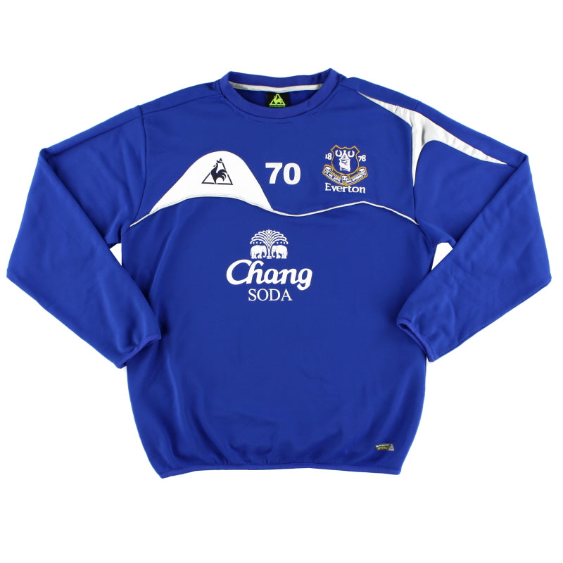 2010-11 Everton Player Issue Training Jumper #70 L Sweatshirt