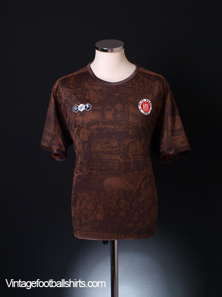 2010-11 FC St. Pauli Centenary Reversible Home Shirt *Mint* L Football Shirt