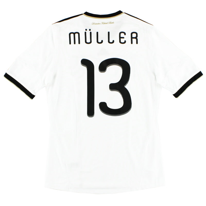 2010-11 Germany adidas Home Shirt Muller #13 S Football Shirt
