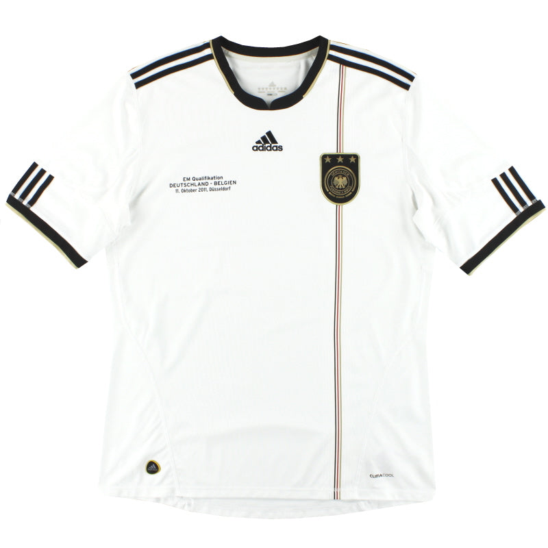 2010-11 Germany adidas 'v. Belgien' Home Shirt XL Football Shirt