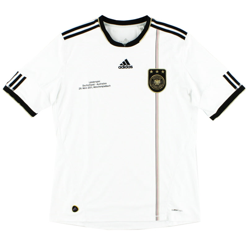 2010-11 Germany adidas Home Shirt 'Deutschland - Australien' L Football Shirt