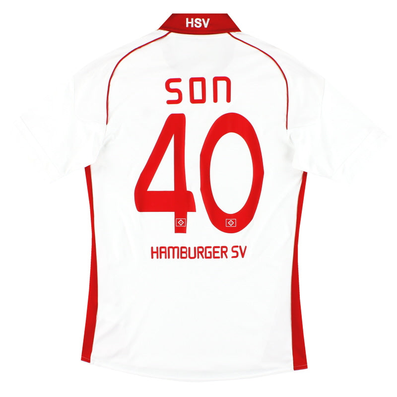 2010-11 Hamburg adidas Home Shirt Son #40 S Football Shirt