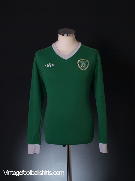 2010-11 Ireland Player Issue Home Shirt L/S L Football Shirt
