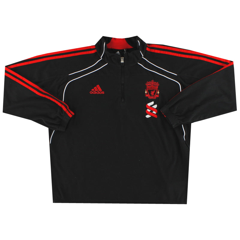 2010-11 Liverpool adidas 1/2 Zip Fleece L Football Shirt