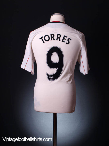 2010-11 Liverpool Away Shirt Torres #9 M Football Shirt