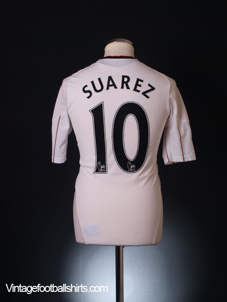 2010-11 Liverpool TechFit Player Issue Away Shirt Suarez #10 L Football Shirt