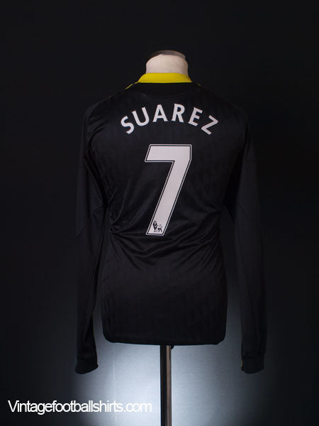 2010-11 Liverpool Third Shirt Suarez #7 L/S M Football Shirt