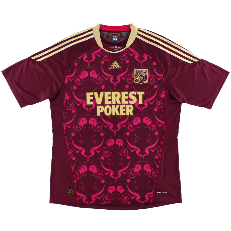 2010-11 Lyon adidas Away Shirt *Mint* XL Football Shirt