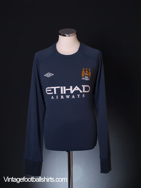 2010-11 Manchester City Umbro Training Sweat Top L/S XL Football Shirt