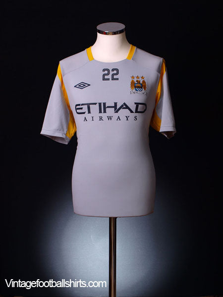 2010-11 Manchester City Umbro Training Shirt #22 L Training Shirt