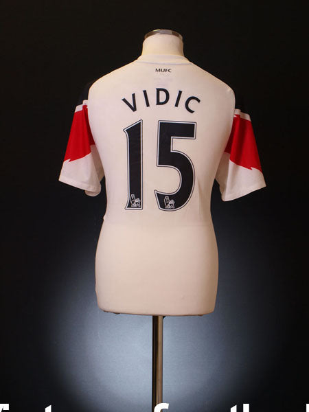 2010-11 Manchester United Away Shirt Vidic #15 M Football Shirt