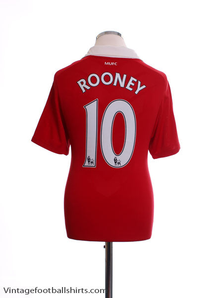 2010-11 Manchester United Home Shirt Rooney #10 M.Boys Football Shirt