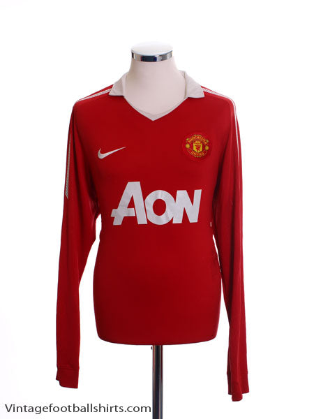 2010-11 Manchester United Home Shirt L/S S Football Shirt