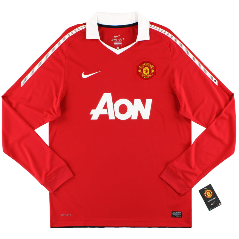 2010-11 Manchester United Nike Home Shirt L/S *w/tags* L Football Shirt