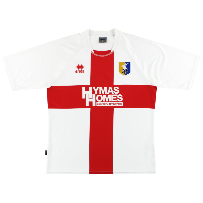 2010-11 Mansfield Town Errea Away Shirt L Football Shirt