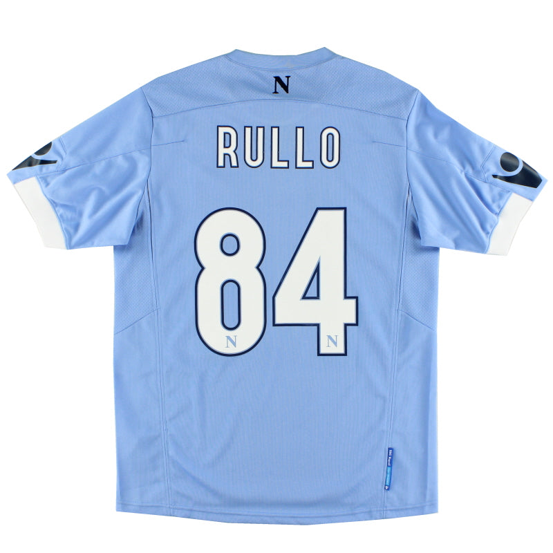 2010-11 Napoli Match Issue Home Shirt Rullo #84 L Football Shirt