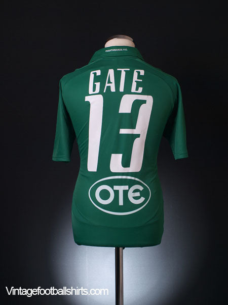 2010-11 Panathinaikos Home Shirt Gate #13 L Football Shirt