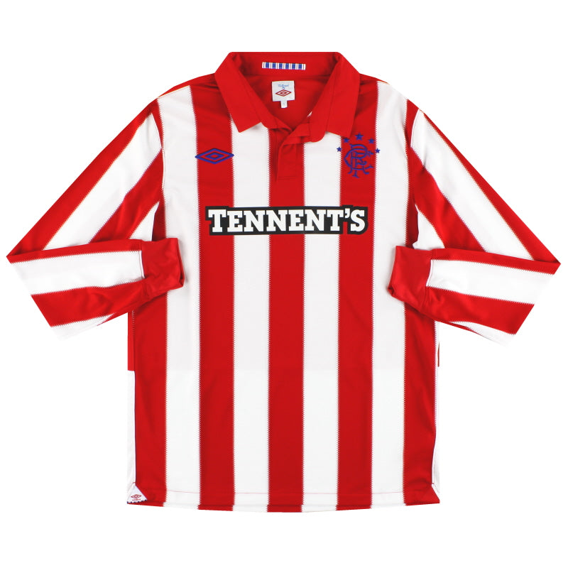 2010-11 Rangers Umbro Away Shirt L/S L Football Shirt