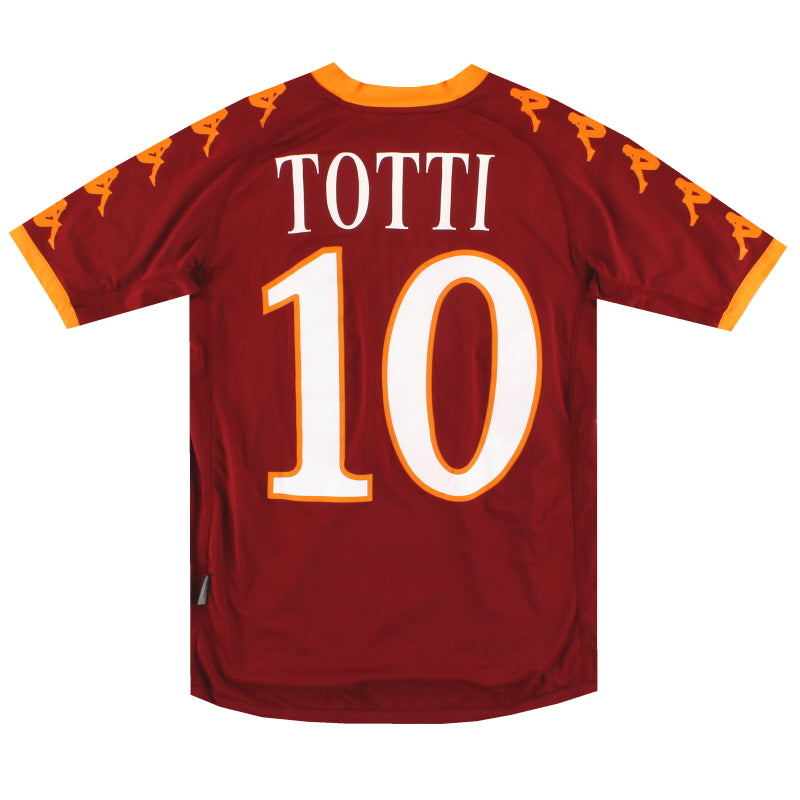2010-11 Roma Kappa Home Shirt Totti #10 XL.Boys Football Shirt