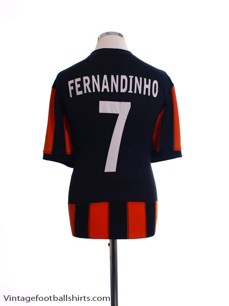 2010-11 Shakhtar Donetsk Player Issue Shirt Fernandinho #7 Football Shirt
