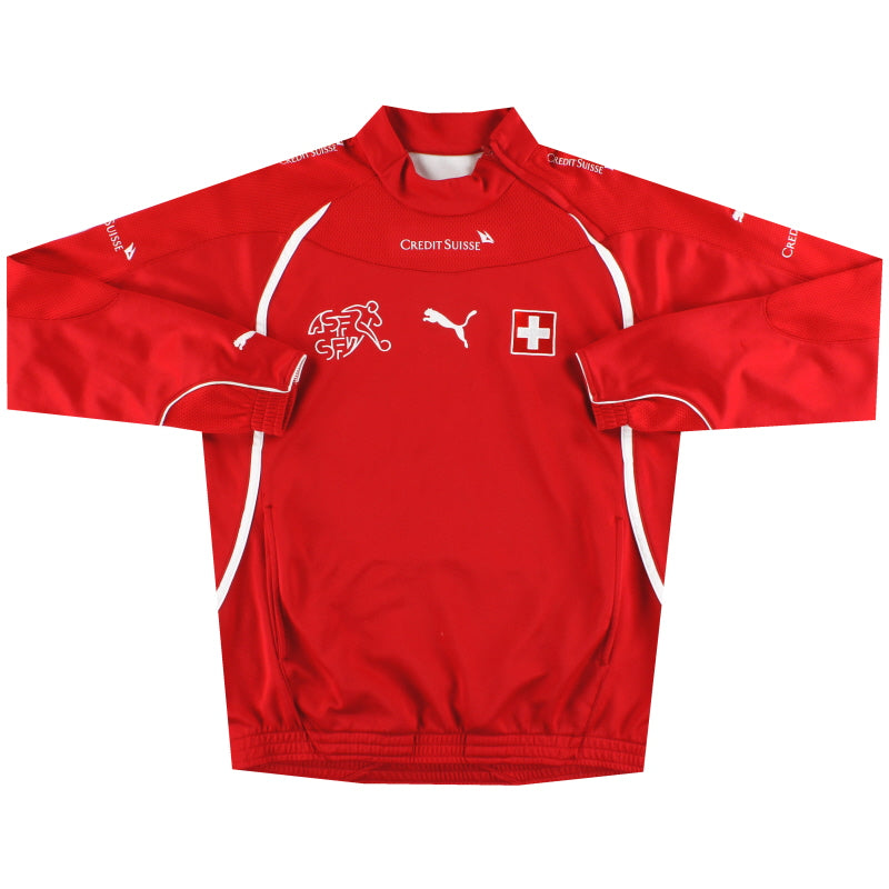 2010-11 Switzerland Puma 1/4 Zip Top M Football Shirt