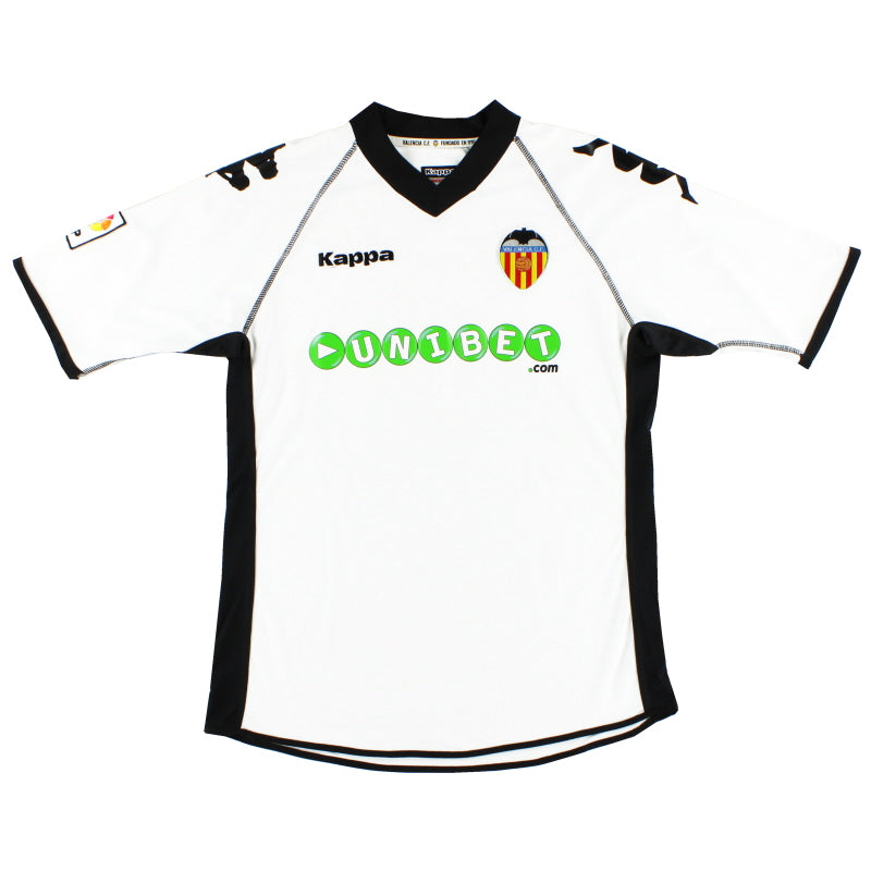2010-11 Valencia Home Shirt M Football Shirt
