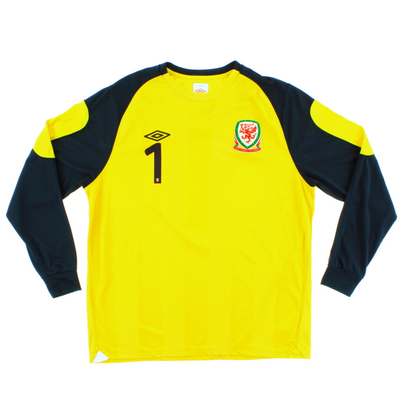 2010-11 Wales Goalkeeper Shirt #1 L Football Shirt