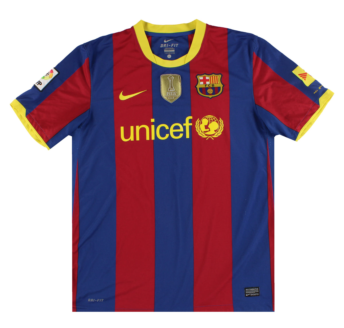 2010-11 Barcelona Nike Home Shirt Xavi #6 L