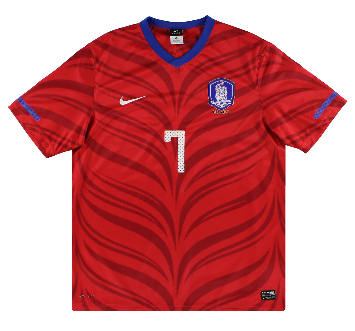 2010-11 South Korea Nike Home Shirt #7 XL