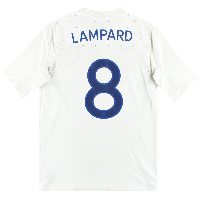 2010-12 England Umbro Home Shirt Lampard #8 M Football Shirt