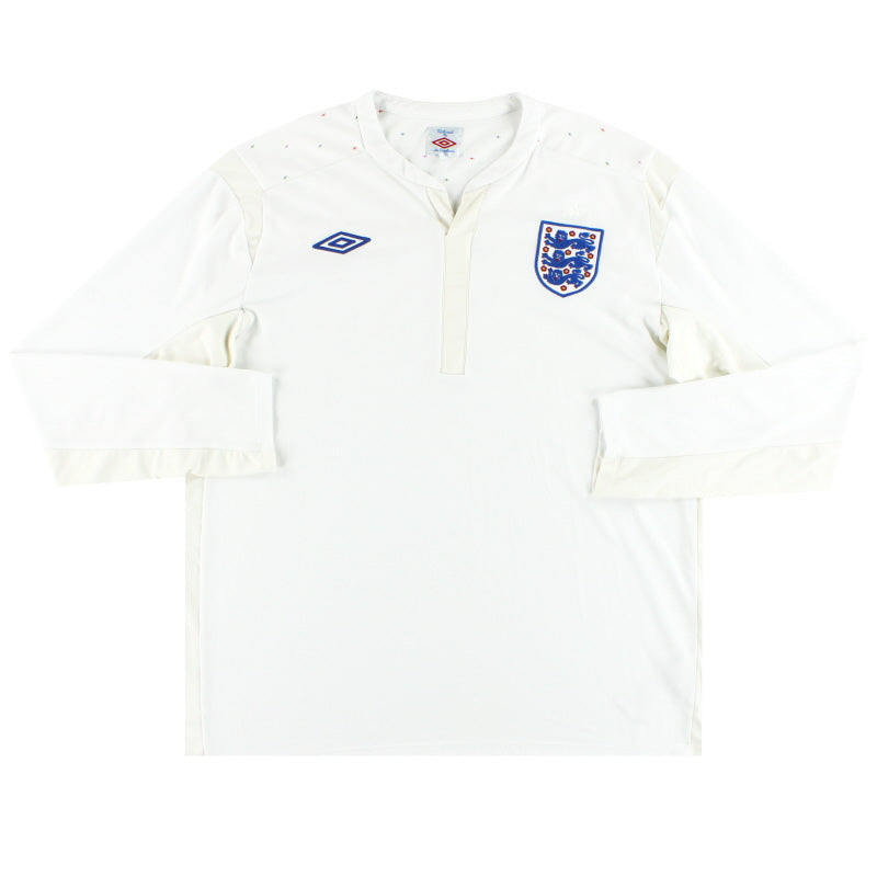 2010-12 England Umbro Home Shirt L/S L Football Shirt