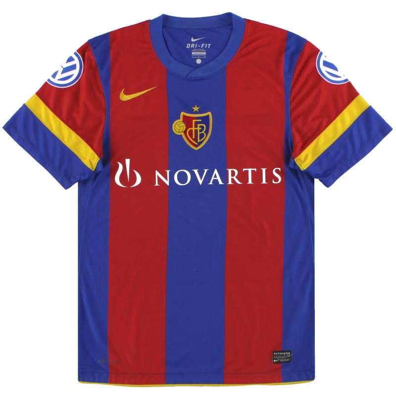 2010-12 FC Basel Nike Home Shirt L Football Shirt