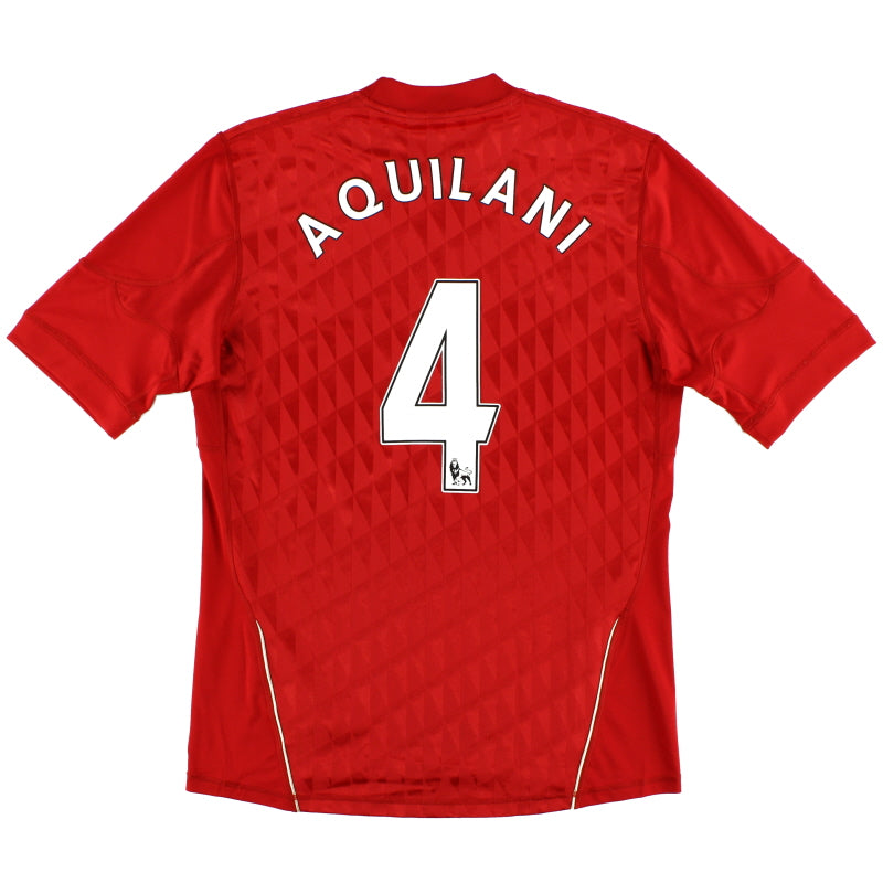 2010-12 Liverpool Home Shirt Aquilani #4 M Football Shirt