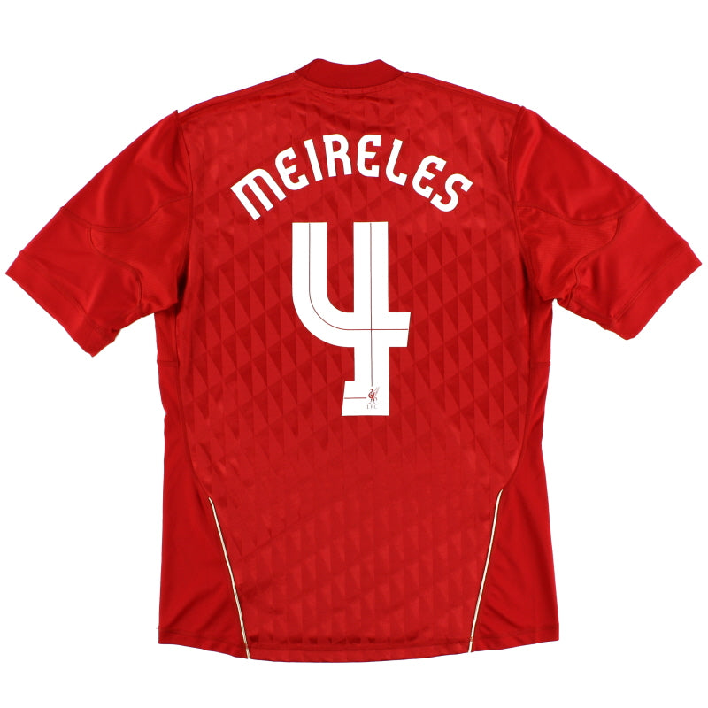 2010-12 Liverpool Home Shirt Meireles #4 M Football Shirt