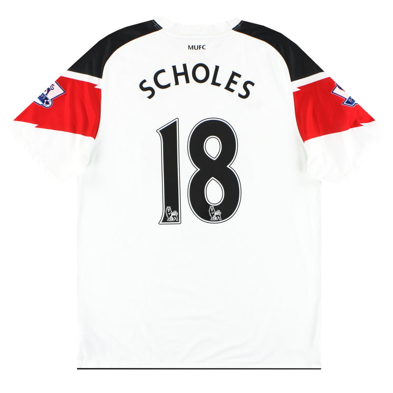 2010-12 Manchester United Nike Away Shirt Scholes #18 L Football Shirt