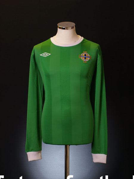2010-12 Northern Ireland Home Shirt L/S XL Football Shirt