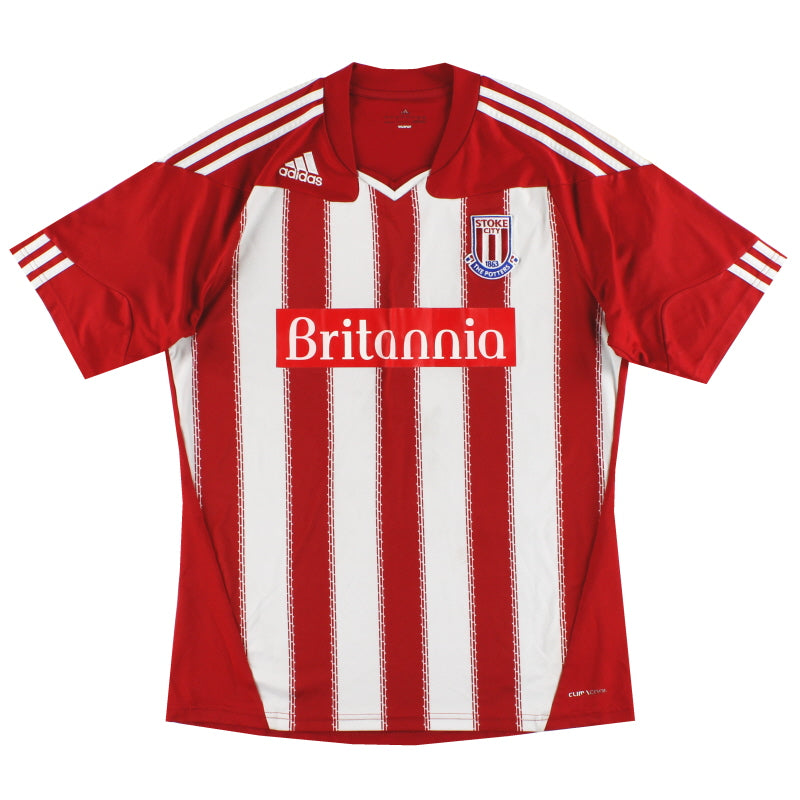 2010-12 Stoke City adidas Home Shirt L Football Shirt