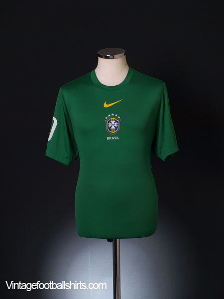 2010 Brazil Pre-Match Training Shirt L Training Shirt