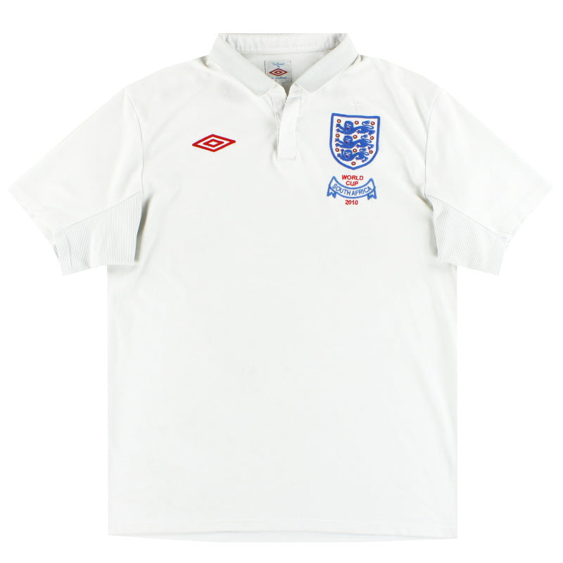 2010 England Umbro 'South Africa' Home Shirt *Mint* L Football Shirt